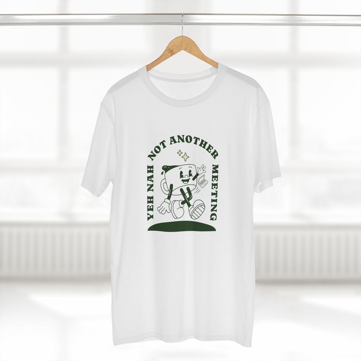 Yeet Nah Not Another Meeting Funny Coworker Adult T-Shirt