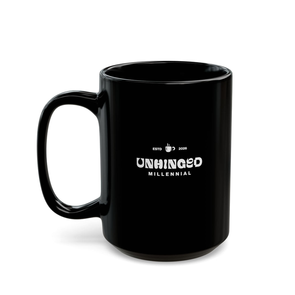 Facts and Logic Black Mug | Funny Coworker Gift