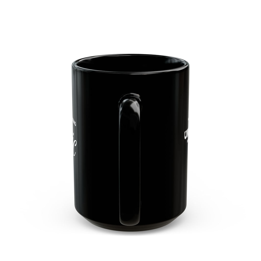 Facts and Logic Black Mug | Funny Coworker Gift